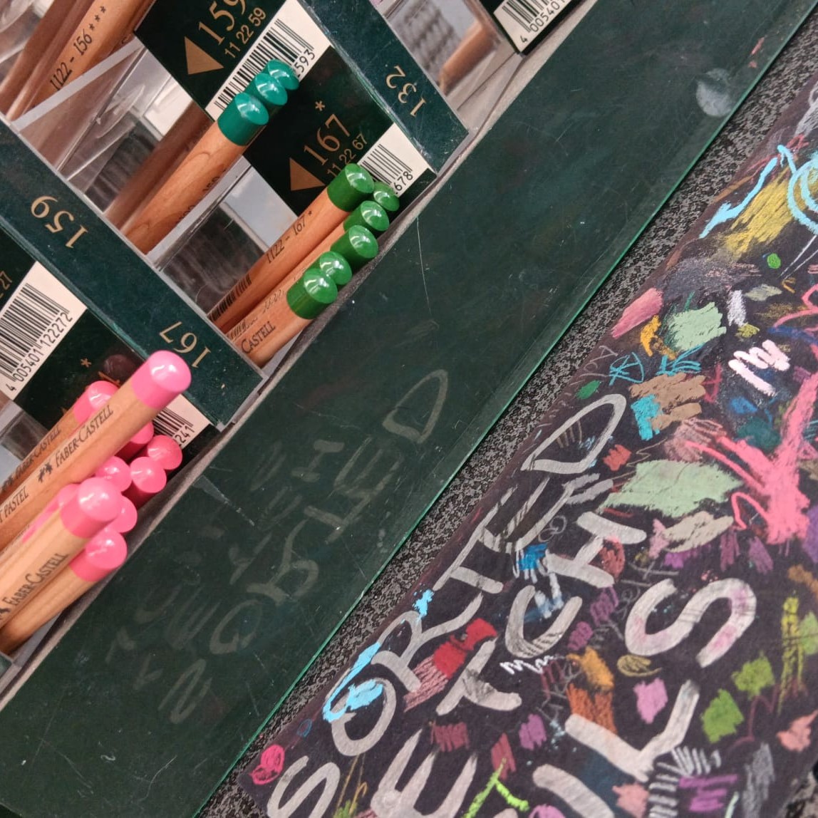 Drawing a Star / Testing Pencils:
The pencil created a dry scratching sound as it moved across the paper. Increased pressure deepened the texture of the sound.