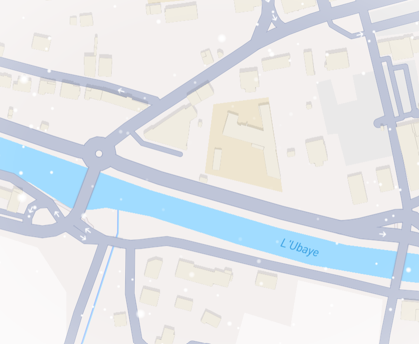 I tried the snow effect on a random place in France.