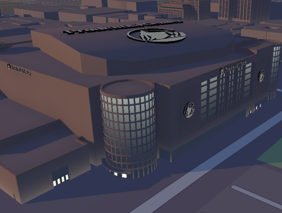 I wanted to focus on a different angle of the Prudential Center, because the buidling was so detailed compared to others.