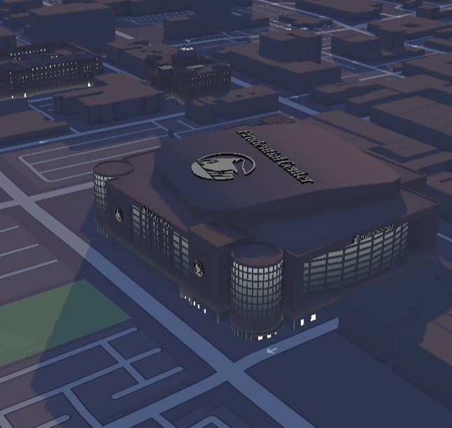 I wanted to focus on a different angle of the Prudential Center, because the buidling was so detailed compared to others. 