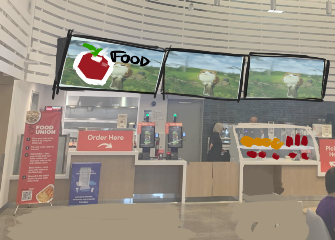 Fixed the screens and the setup of food in the Marquee so that it's easier for people to view and find what they wanted to order.