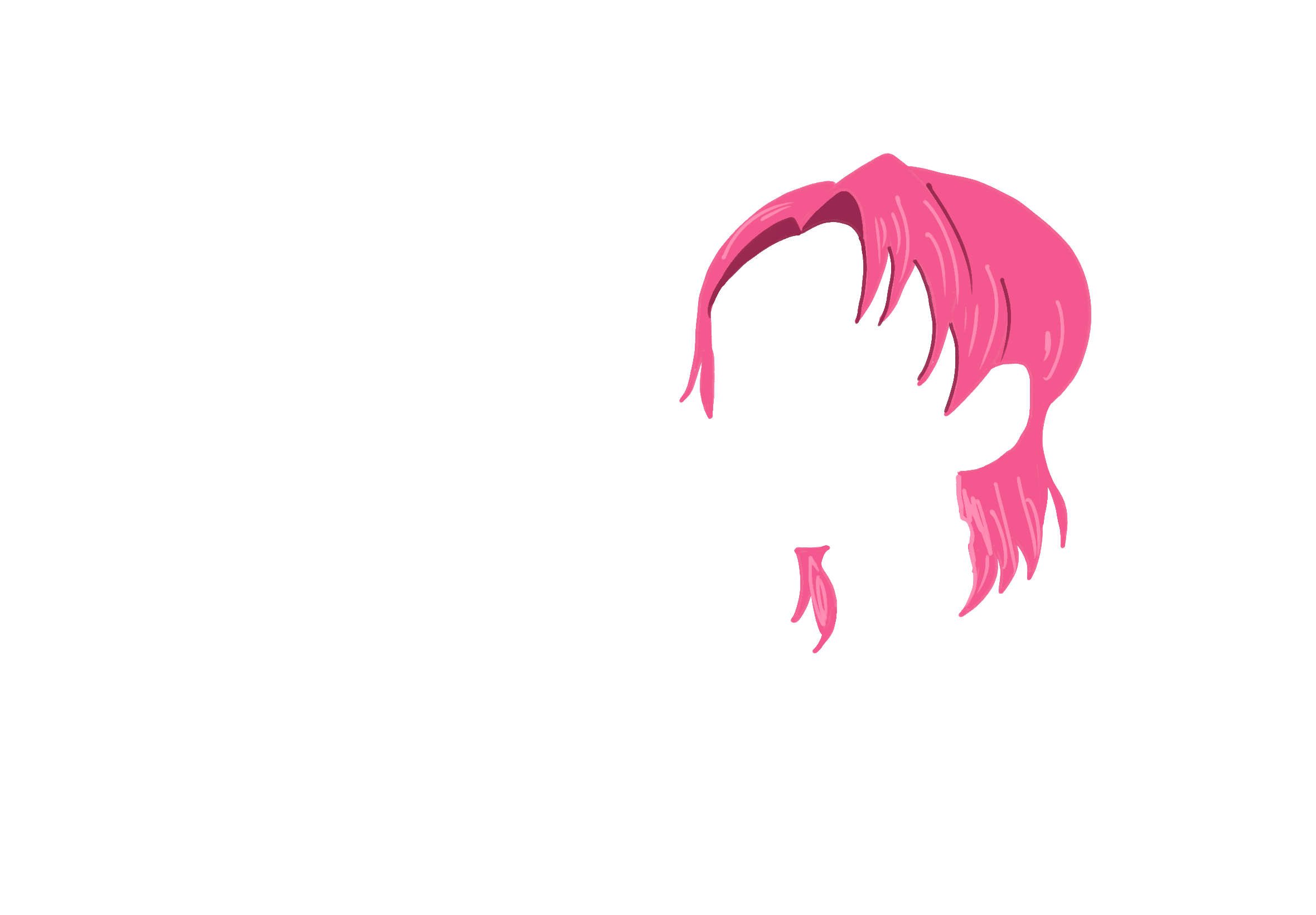 The layer with my pink hair.