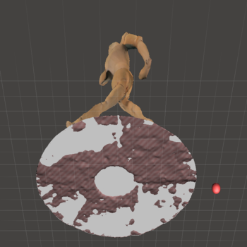 How my wooden drawing model looked from below, it needed to be filled in so there would be no more holes.