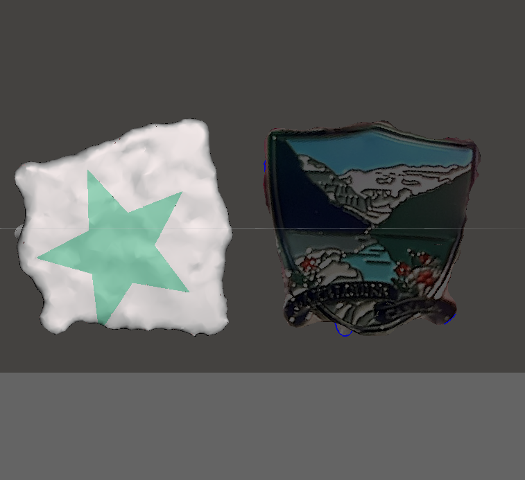 My 3D scan of a Canada pin. I tried to play around in Meshmixer.