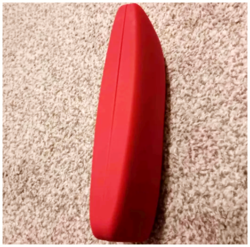 My glasses case, it's a nice bright red in a different  angle.